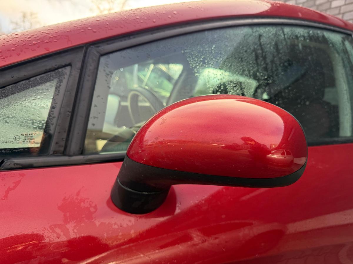 Seat Leon 1P original Au&szlig;enspiegel links LS3X Rojo Rubi Vorfacelift BJ06